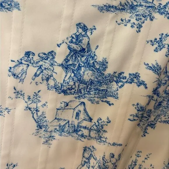 White and Blue Corset Top - Picture 5 of 7